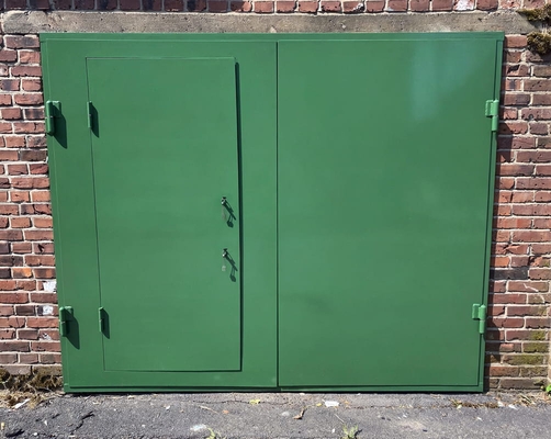 Ворота для ГСК (зеленый цвет RAL 6024)